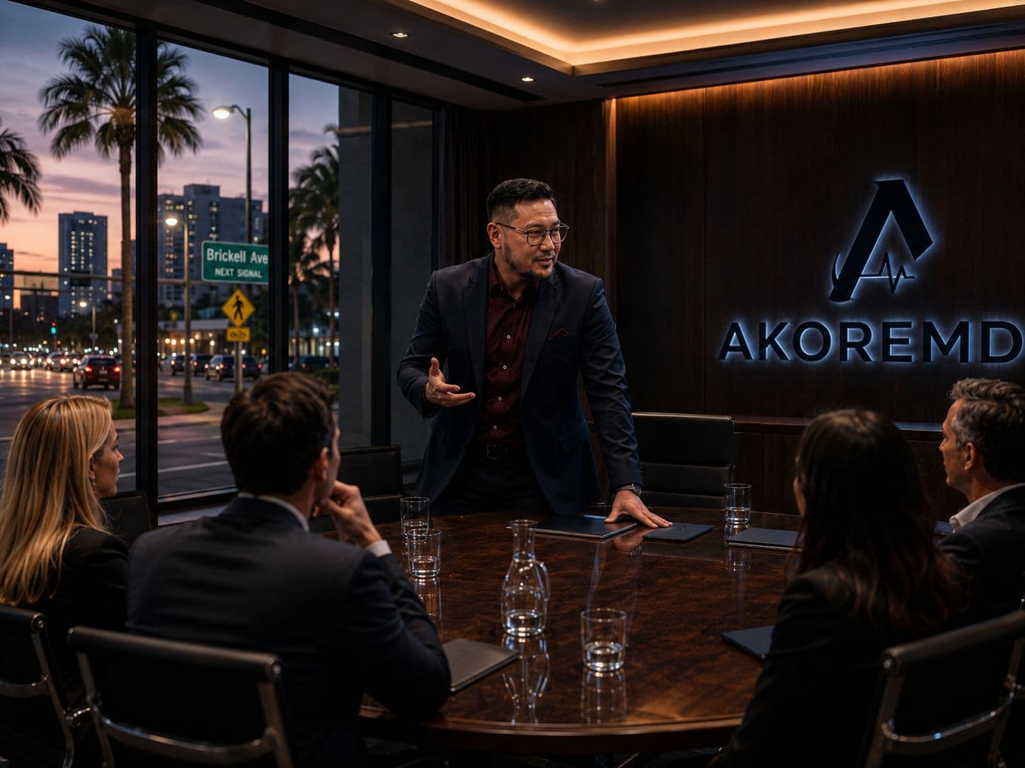 AkoreMD team in executive conference room